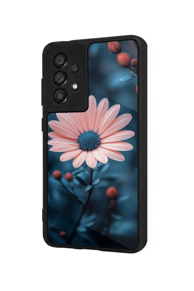 Samsung Galaxy A73 Uyumlu Cicek Tasarımlı Glossy Premium Kılıf