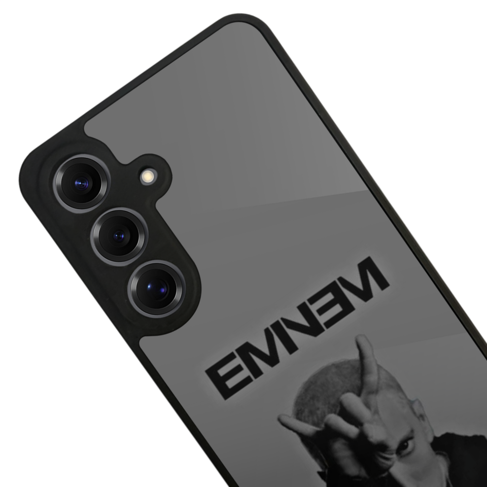 Samsung Galaxy S25 Uyumlu Eminem Tasarımlı Glossy Premium Kılıf