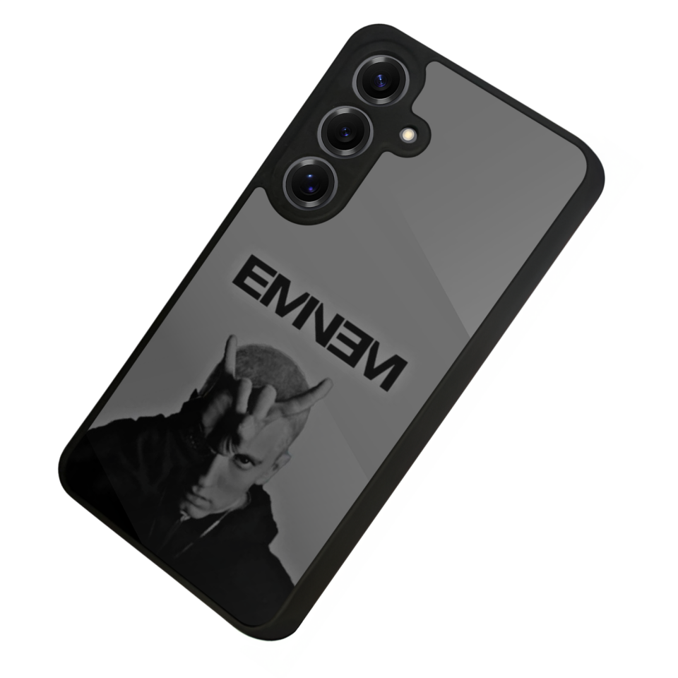 Samsung Galaxy S25 Uyumlu Eminem Tasarımlı Glossy Premium Kılıf