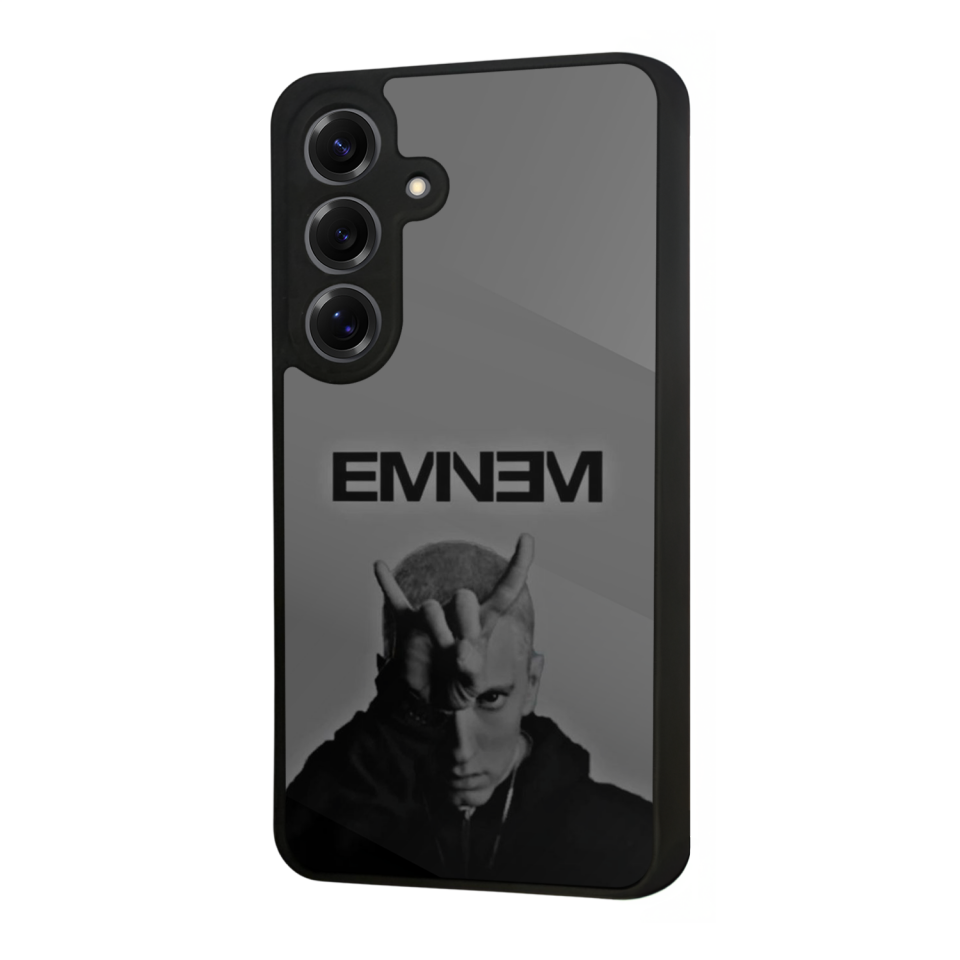 Samsung Galaxy S25 Uyumlu Eminem Tasarımlı Glossy Premium Kılıf