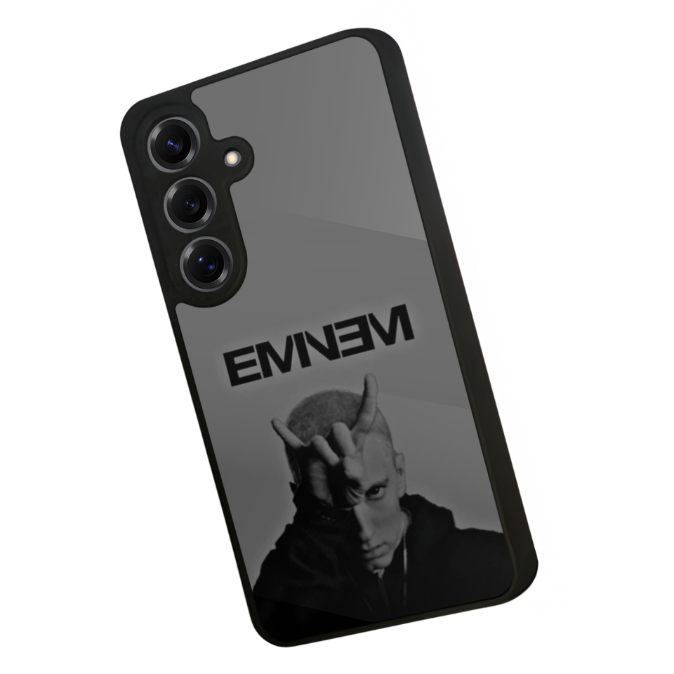 Samsung Galaxy S25 Uyumlu Eminem Tasarımlı Glossy Premium Kılıf