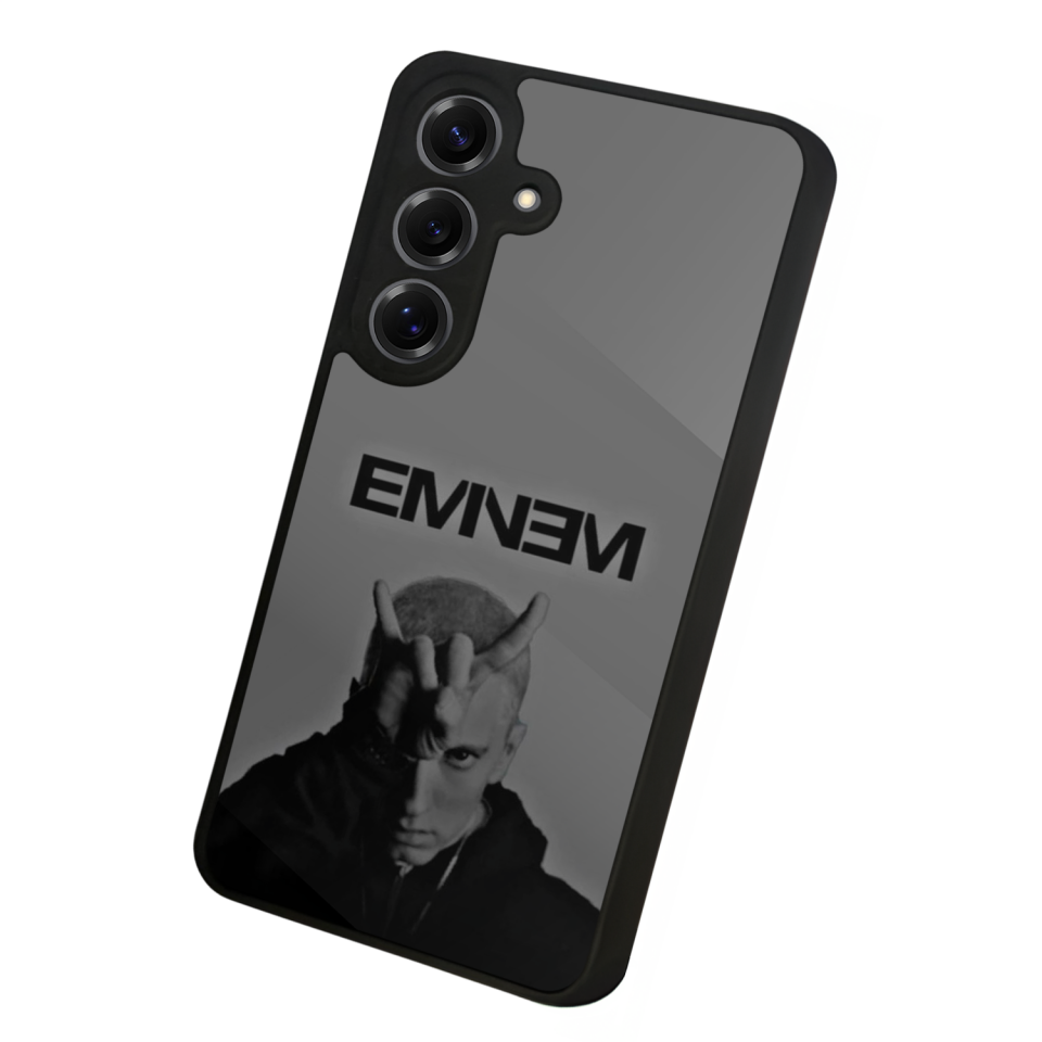 Samsung Galaxy S25 Uyumlu Eminem Tasarımlı Glossy Premium Kılıf
