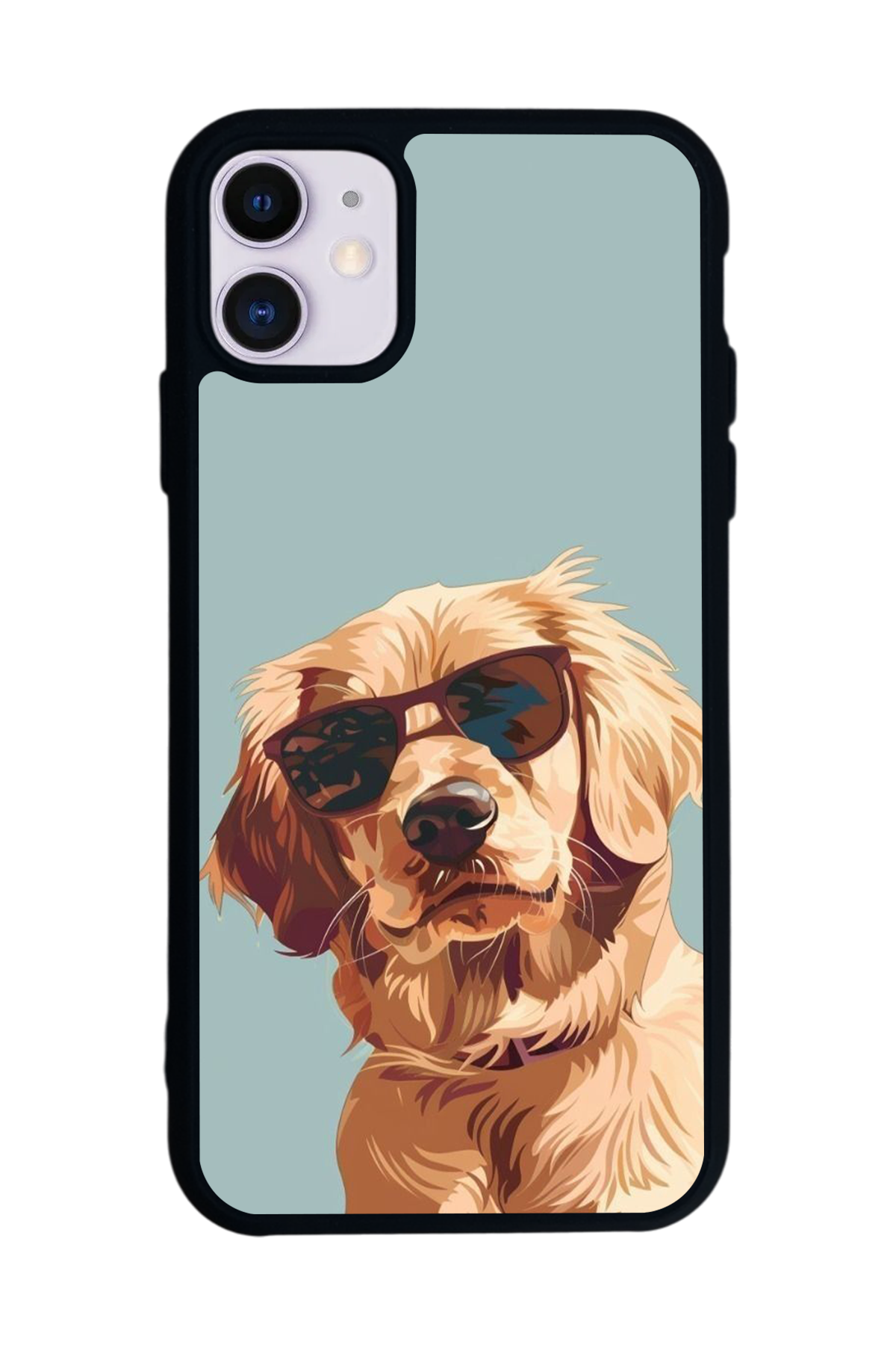 iPhone 11 Uyumlu Golden Kopek Tasarımlı Glossy Premium Kılıf