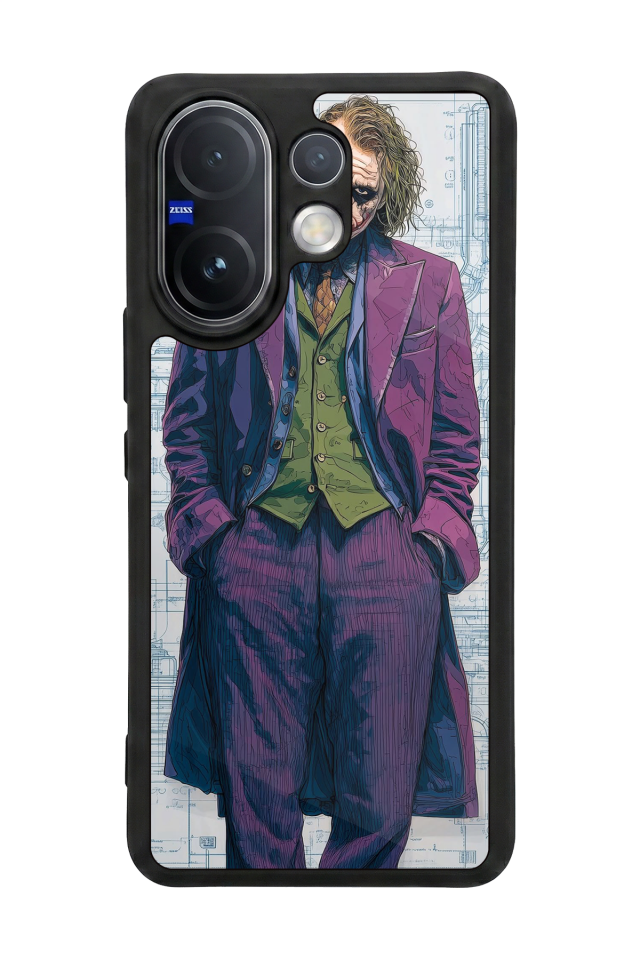 Vivo V60 Uyumlu Joker Tasarımlı Glossy Premium Kılıf