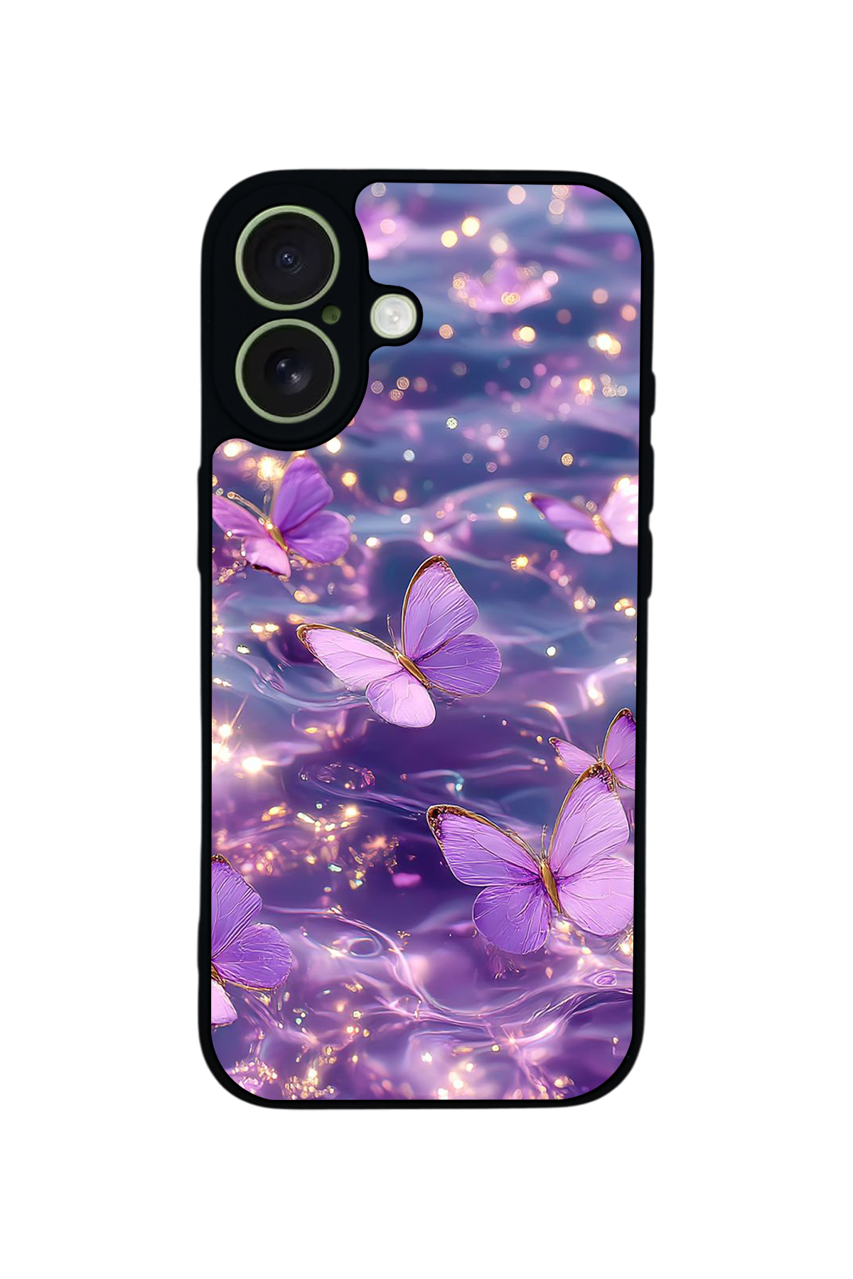 iPhone 17 Uyumlu Kelebek Tasarımlı Glossy Premium Kılıf