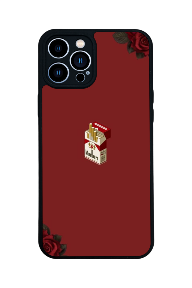 iPhone 13 Pro Max Uyumlu Kirmizi Tasarımlı Glossy Premium Kılıf