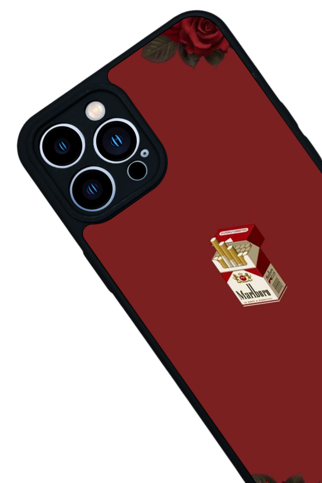 iPhone 13 Pro Max Uyumlu Kirmizi Tasarımlı Glossy Premium Kılıf