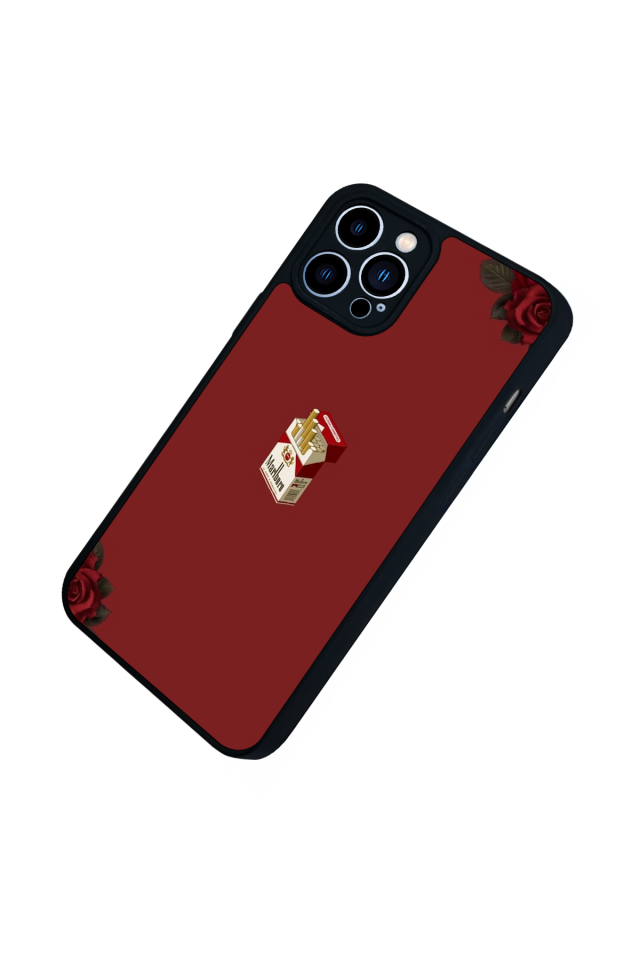 iPhone 13 Pro Max Uyumlu Kirmizi Tasarımlı Glossy Premium Kılıf