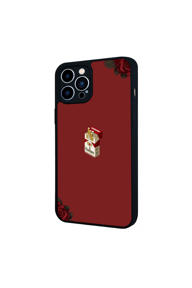 iPhone 13 Pro Max Uyumlu Kirmizi Tasarımlı Glossy Premium Kılıf