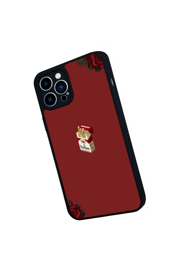iPhone 13 Pro Max Uyumlu Kirmizi Tasarımlı Glossy Premium Kılıf