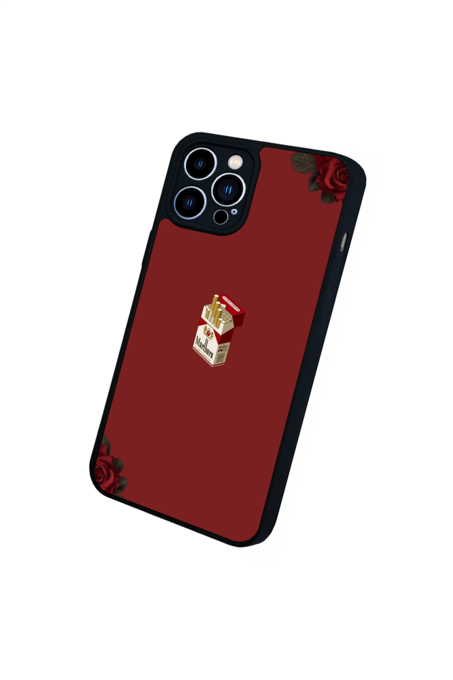 iPhone 13 Pro Max Uyumlu Kirmizi Tasarımlı Glossy Premium Kılıf