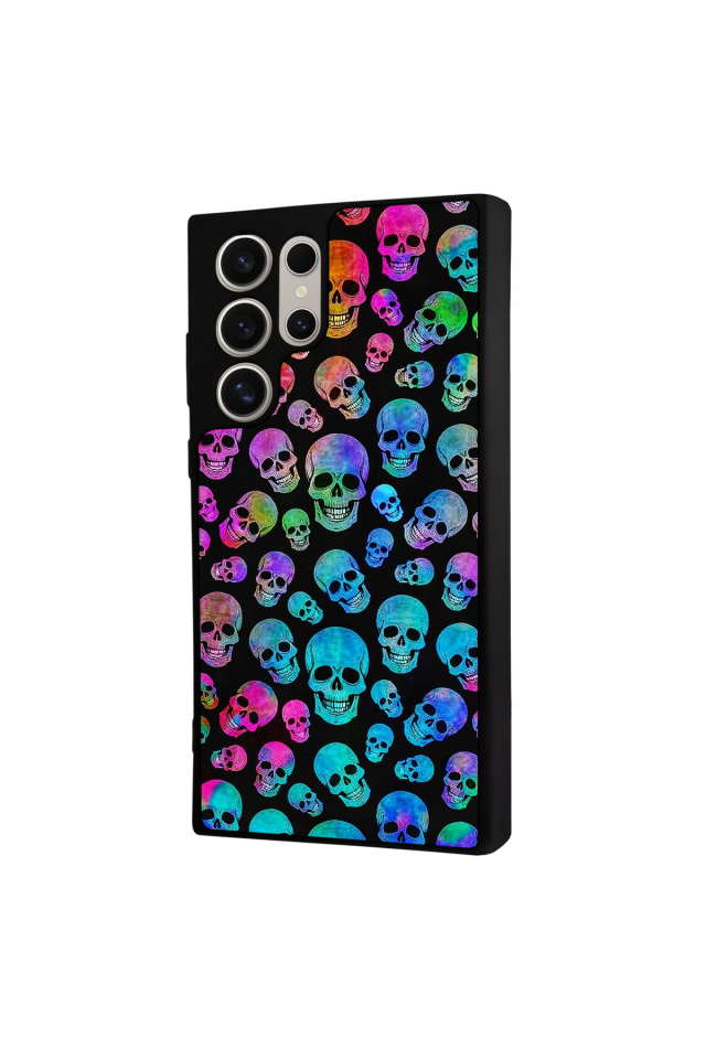 Samsung Galaxy S23 Ultra Uyumlu KuruKafa Tasarımlı Glossy Premium Kılıf