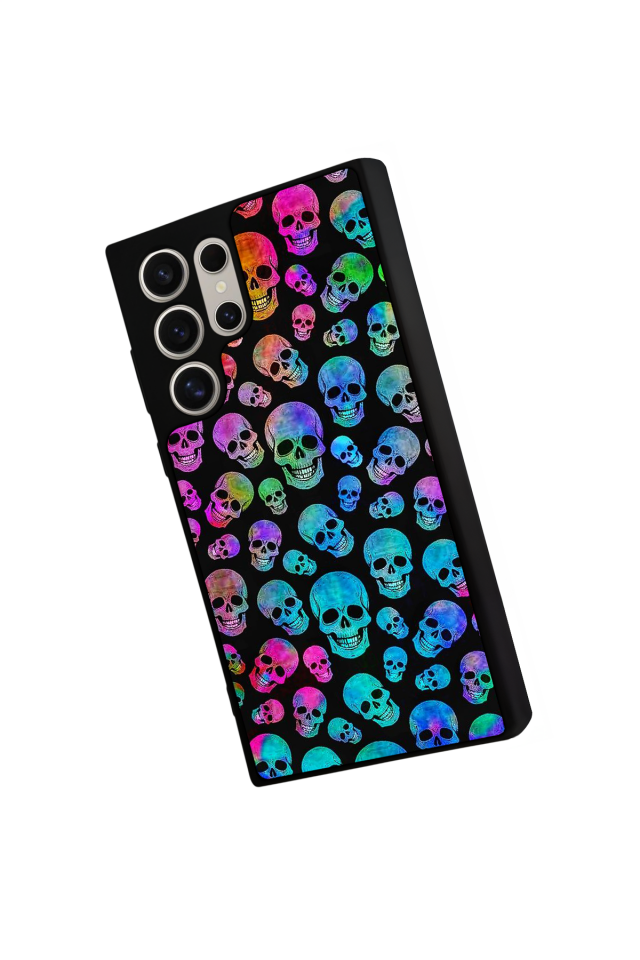 Samsung Galaxy S23 Ultra Uyumlu KuruKafa Tasarımlı Glossy Premium Kılıf