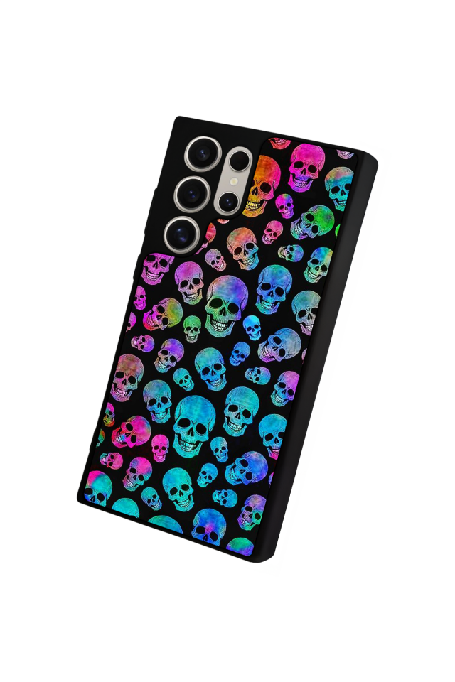 Samsung Galaxy S23 Ultra Uyumlu KuruKafa Tasarımlı Glossy Premium Kılıf