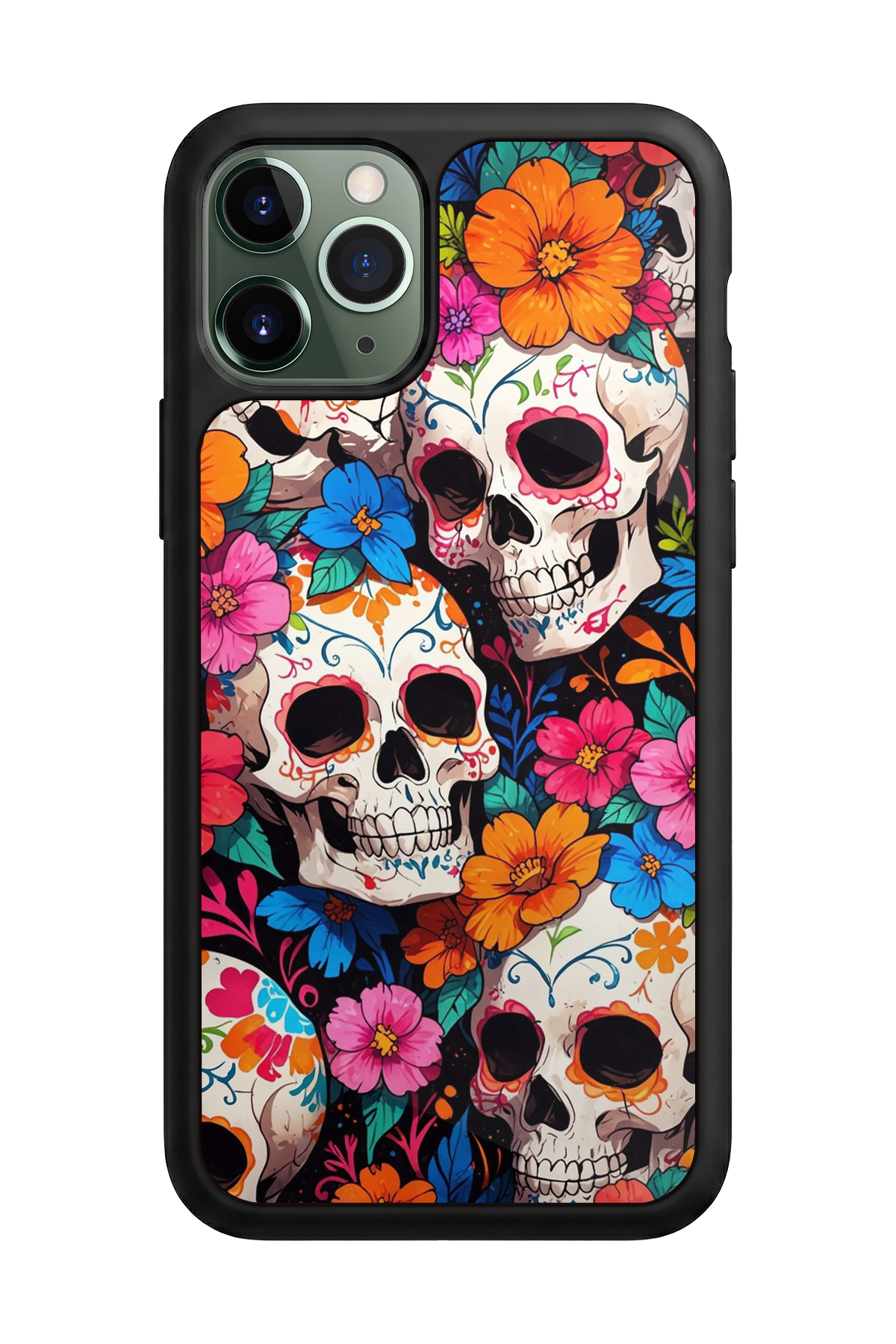 iPhone 11 Pro Uyumlu KuruKafa Tasarımlı Glossy Premium Kılıf