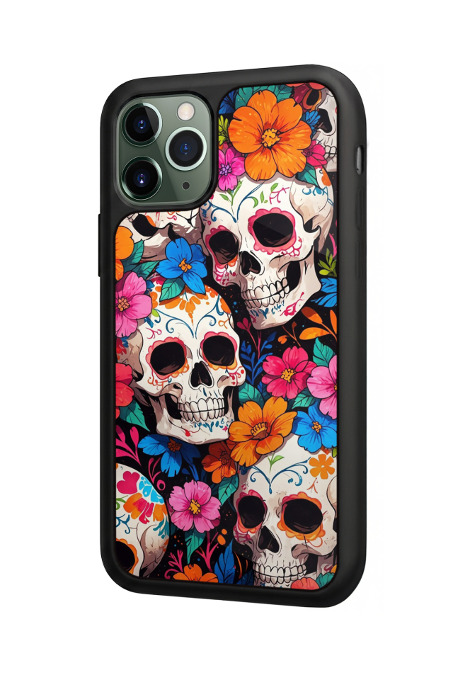 iPhone 11 Pro Uyumlu KuruKafa Tasarımlı Glossy Premium Kılıf