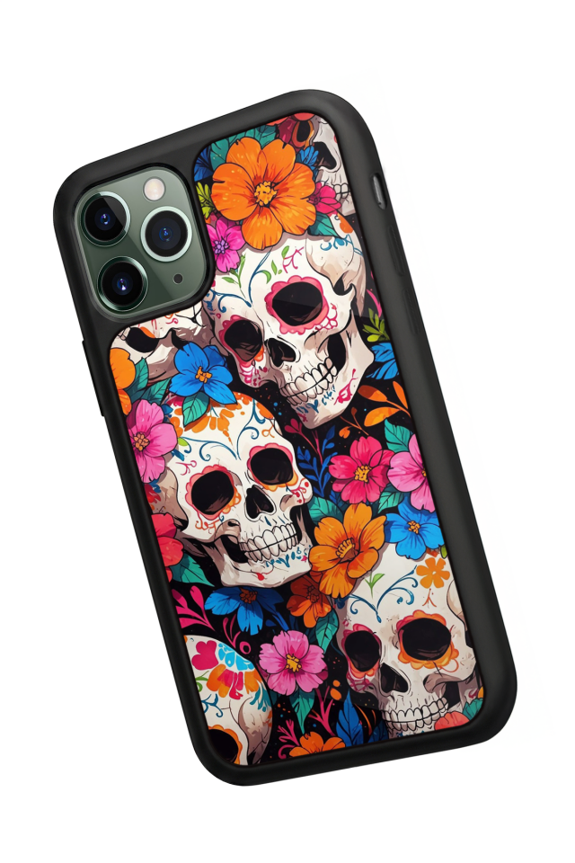 iPhone 11 Pro Uyumlu KuruKafa Tasarımlı Glossy Premium Kılıf