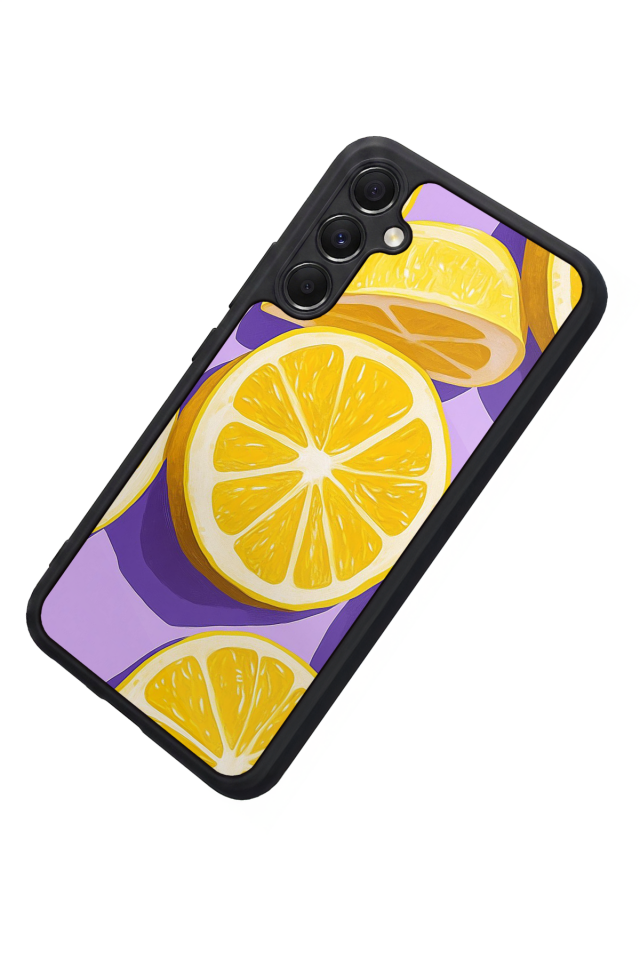 Samsung Galaxy M34 Uyumlu Limon Tasarımlı Glossy Premium Kılıf