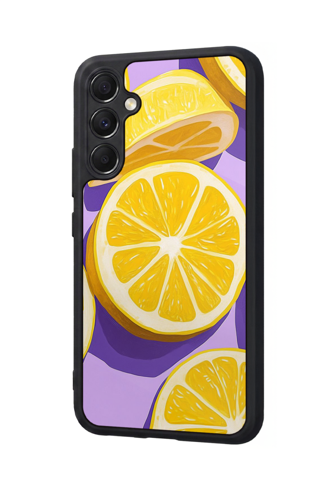 Samsung Galaxy M34 Uyumlu Limon Tasarımlı Glossy Premium Kılıf