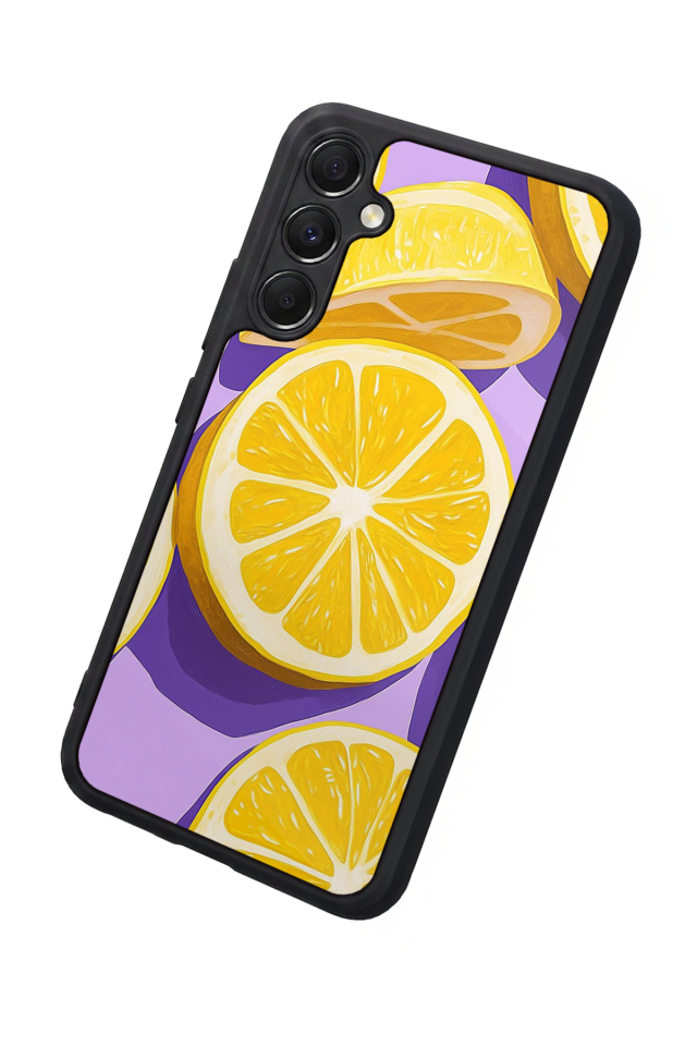 Samsung Galaxy M34 Uyumlu Limon Tasarımlı Glossy Premium Kılıf