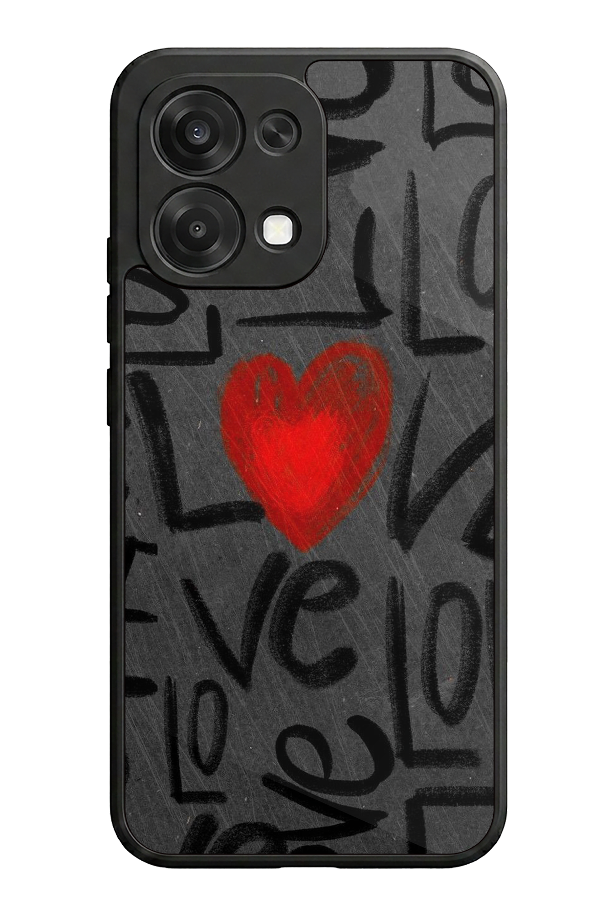 Oppo A6 Pro Uyumlu Love Tasarımlı Glossy Premium Kılıf