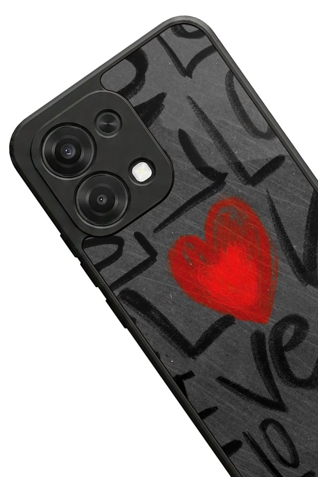 Oppo A6 Pro Uyumlu Love Tasarımlı Glossy Premium Kılıf