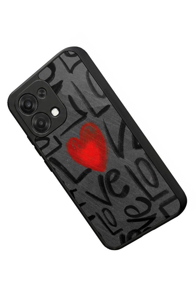 Oppo A6 Pro Uyumlu Love Tasarımlı Glossy Premium Kılıf