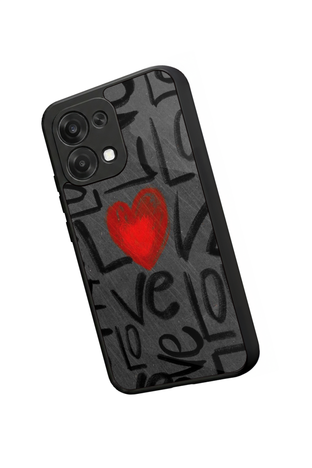 Oppo A6 Pro Uyumlu Love Tasarımlı Glossy Premium Kılıf