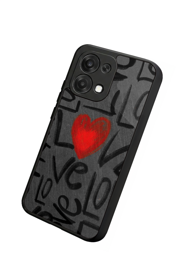 Oppo A6 Pro Uyumlu Love Tasarımlı Glossy Premium Kılıf