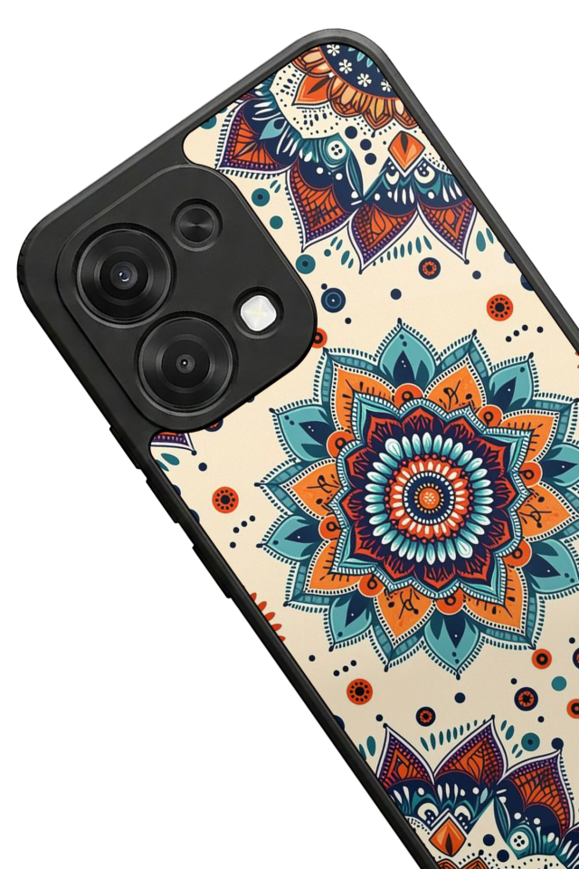 Oppo A6 Pro Uyumlu Mandaal Tasarımlı Glossy Premium Kılıf