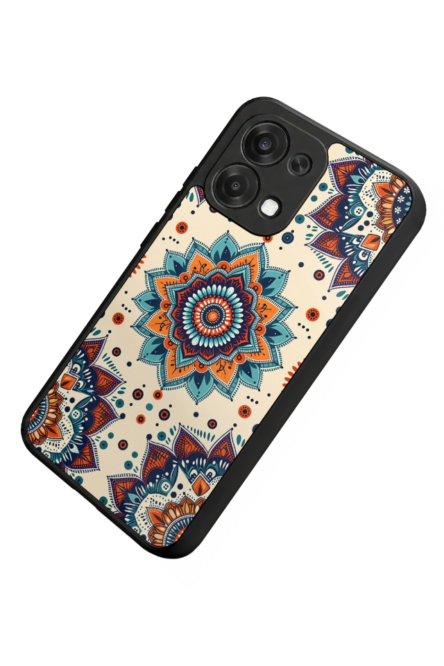 Oppo A6 Pro Uyumlu Mandaal Tasarımlı Glossy Premium Kılıf