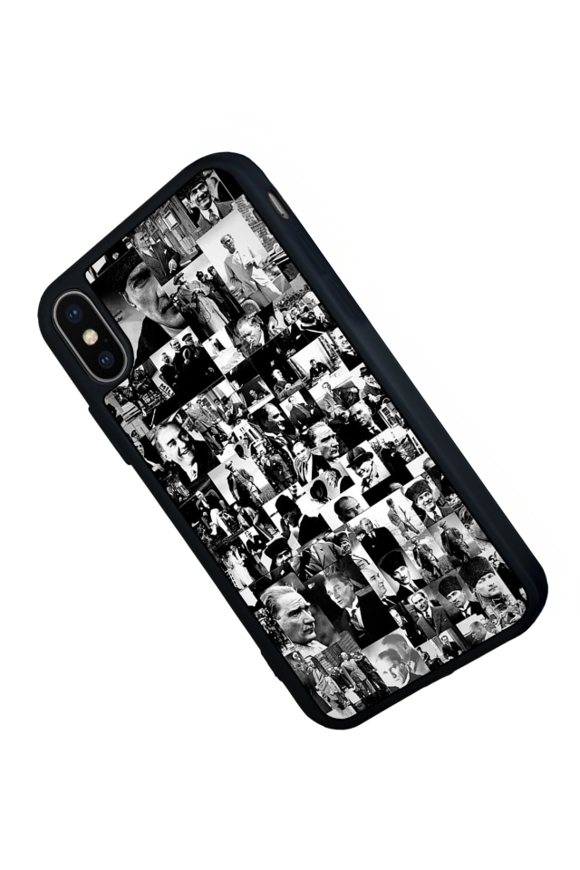 iPhone XS Max Uyumlu Mustafa Kemal Ataturk Tasarımlı Glossy Premium Kılıf