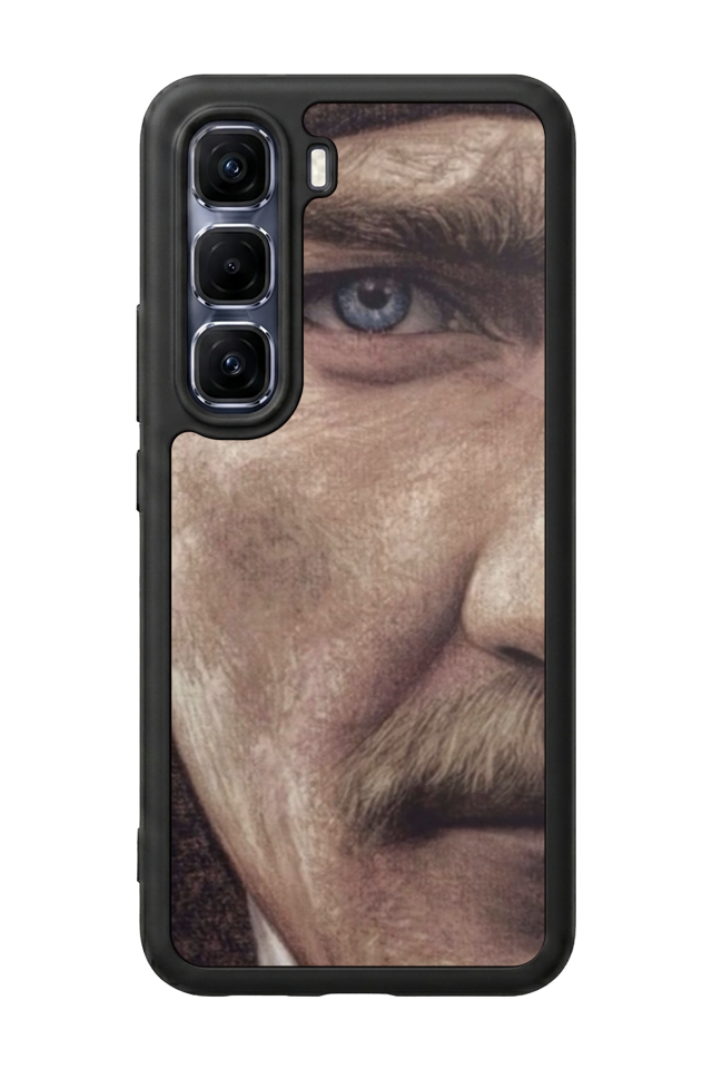 Infinix Hot 60 Pro Plus Uyumlu Mustafa Kemal Ataturk Tasarımlı Glossy Premium Kılıf