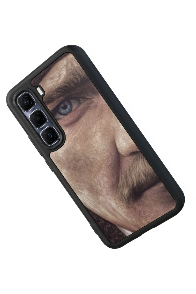 Infinix Hot 60 Pro Plus Uyumlu Mustafa Kemal Ataturk Tasarımlı Glossy Premium Kılıf