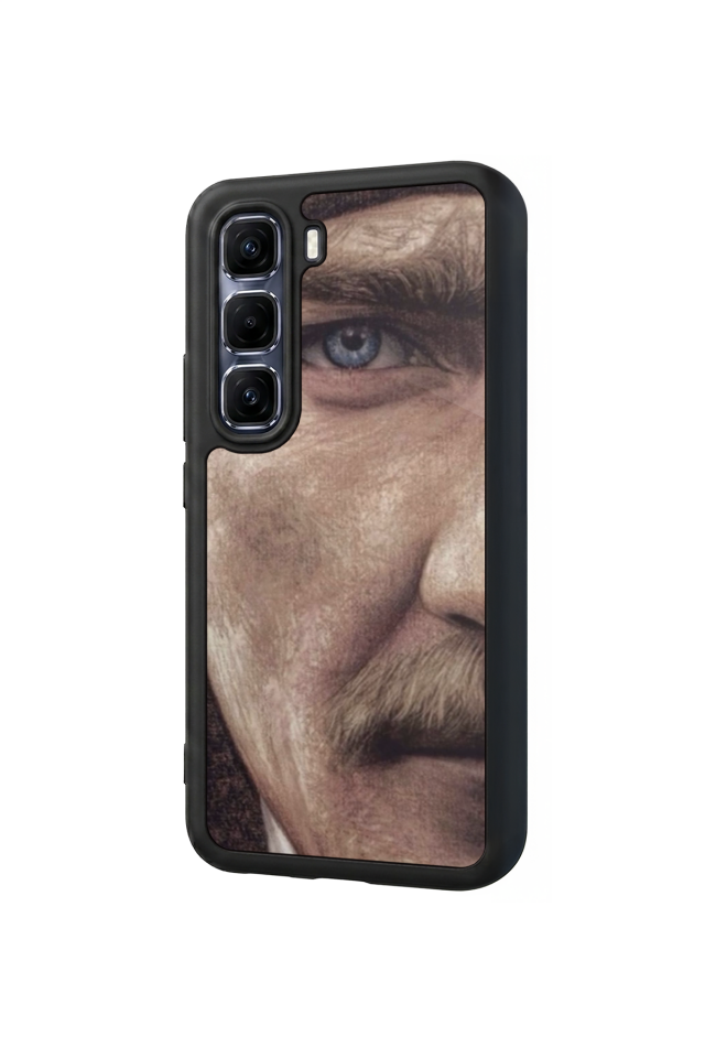 Infinix Hot 60 Pro Plus Uyumlu Mustafa Kemal Ataturk Tasarımlı Glossy Premium Kılıf