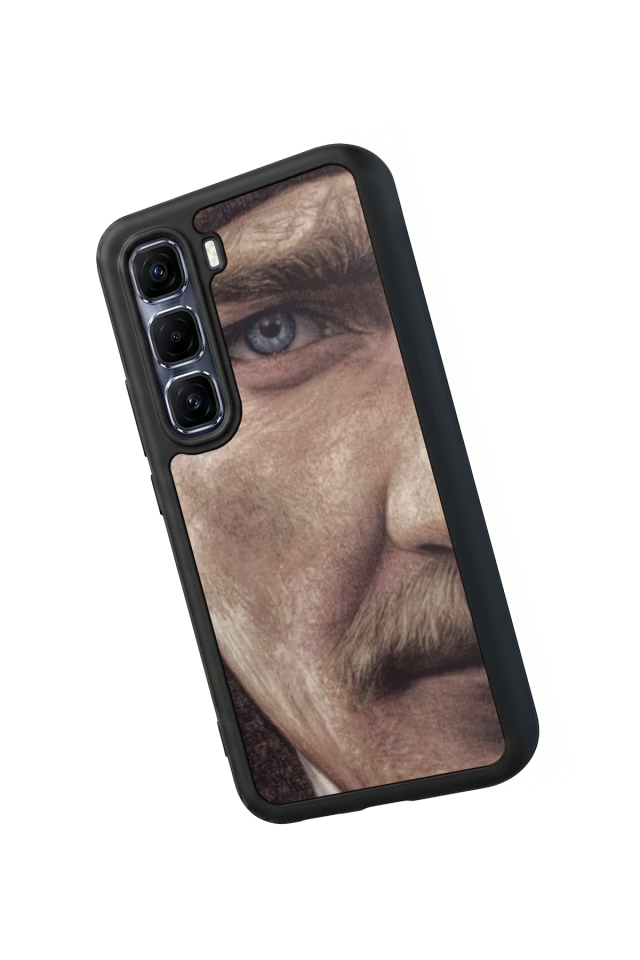 Infinix Hot 60 Pro Plus Uyumlu Mustafa Kemal Ataturk Tasarımlı Glossy Premium Kılıf