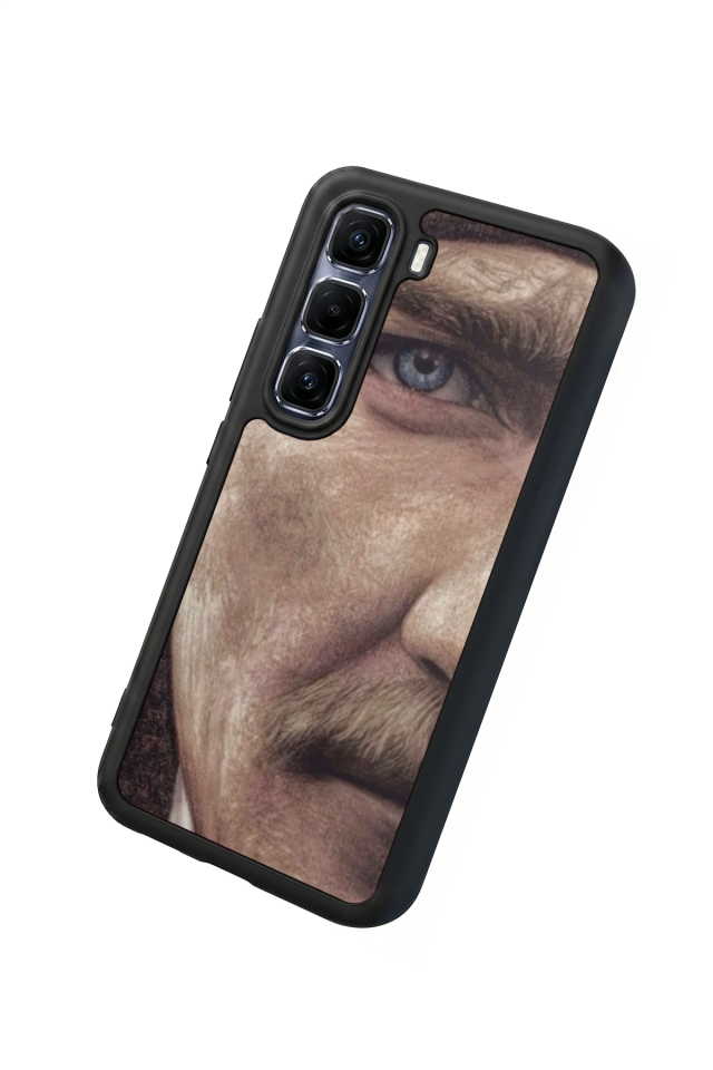 Infinix Hot 60 Pro Plus Uyumlu Mustafa Kemal Ataturk Tasarımlı Glossy Premium Kılıf