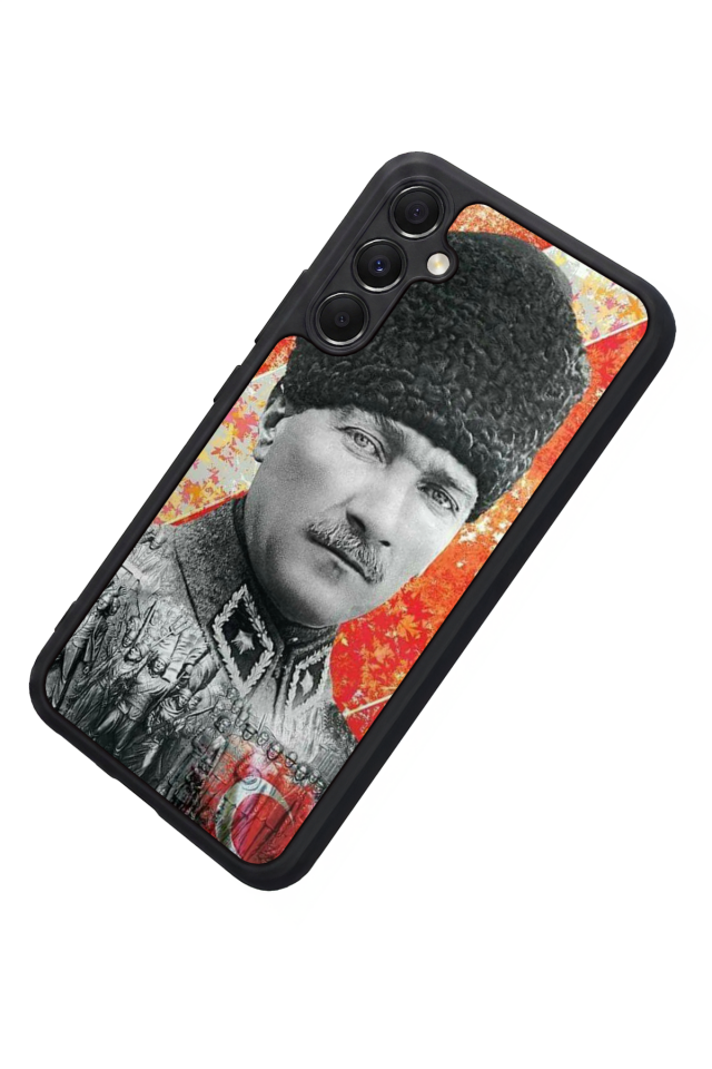 Samsung Galaxy A34 Uyumlu Mustafa Kemal Ataturk Tasarımlı Glossy Premium Kılıf