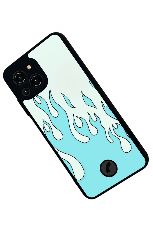 Reeder S23 Pro Max Uyumlu Retro Flame Patterns Tasarımlı Glossy Premium Kılıf