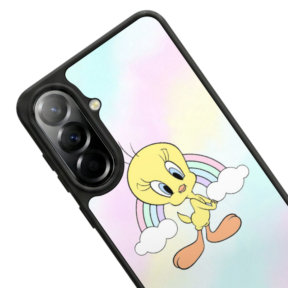 Samsung Galaxy A57 Uyumlu Tweety Tasarımlı Glossy Premium Kılıf