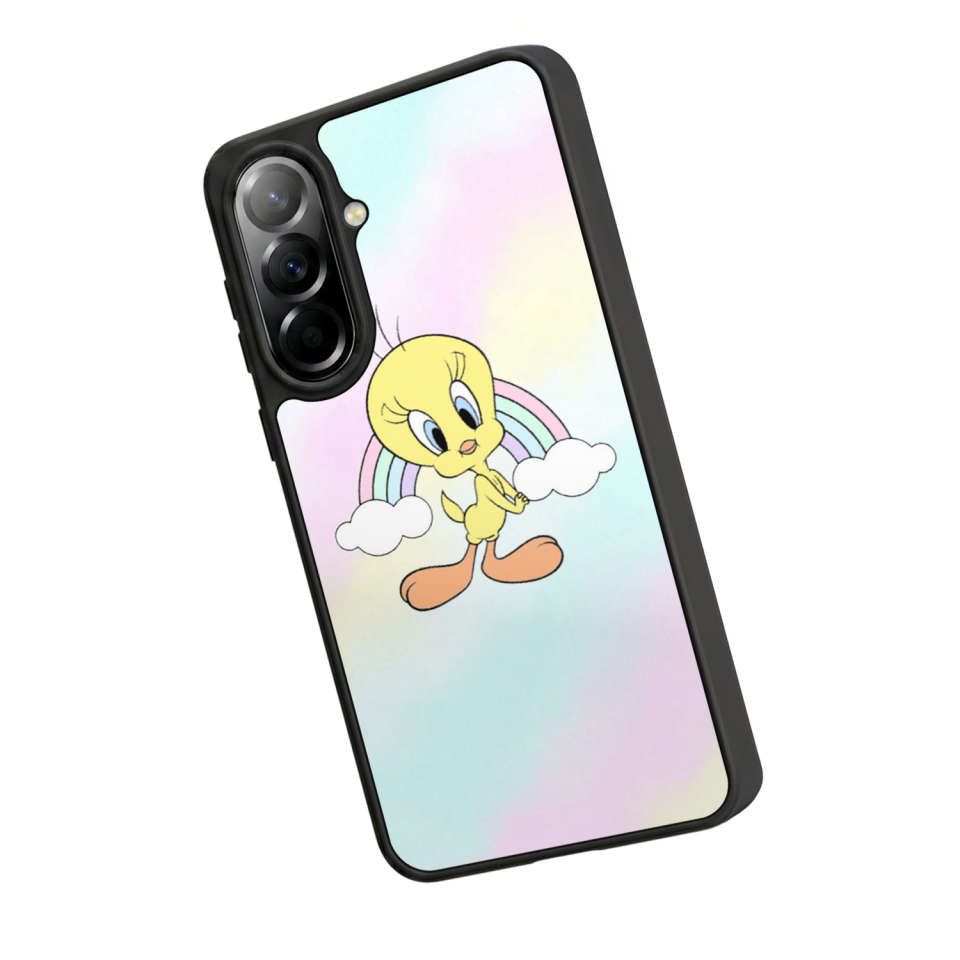 Samsung Galaxy A57 Uyumlu Tweety Tasarımlı Glossy Premium Kılıf
