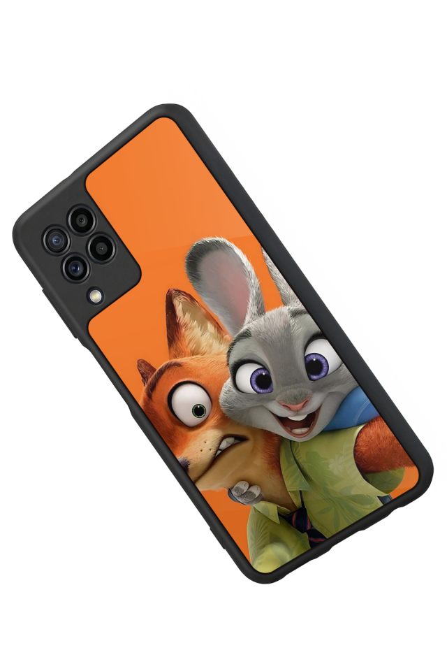 Samsung Galaxy M22 Uyumlu Zootropolis Tasarımlı Glossy Premium Kılıf