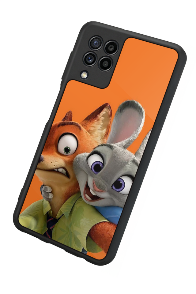 Samsung Galaxy M22 Uyumlu Zootropolis Tasarımlı Glossy Premium Kılıf