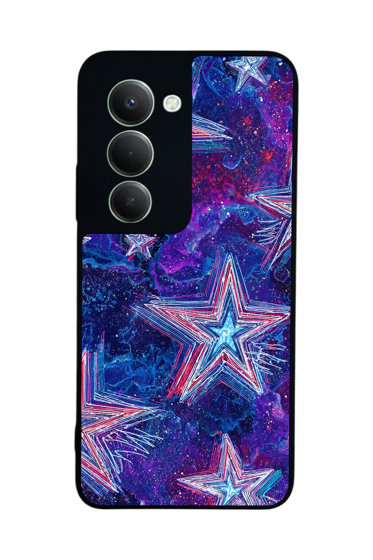 Xiaomi Redmi 15 5G Uyumlu Retro Yildizlar Tasarımlı Glossy Premium Kılıf