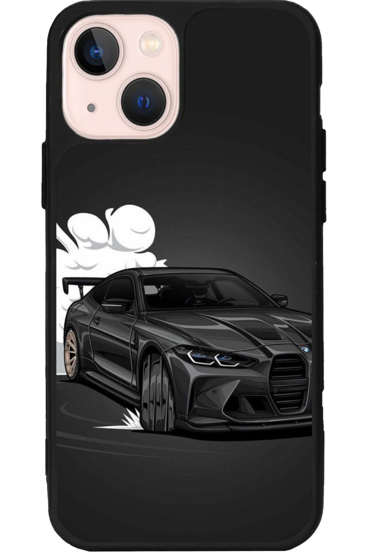 iPhone 13 Mat Siyah Uyumlu Kılıf – Yumuşak Silikon, Koruyucu, Şok Emici Kapak