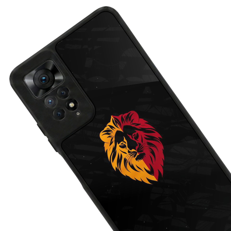 Xiaomi Redmi Note 11 Pro Uyumlu Aslan Tasarımlı Glossy Premium Kılıf