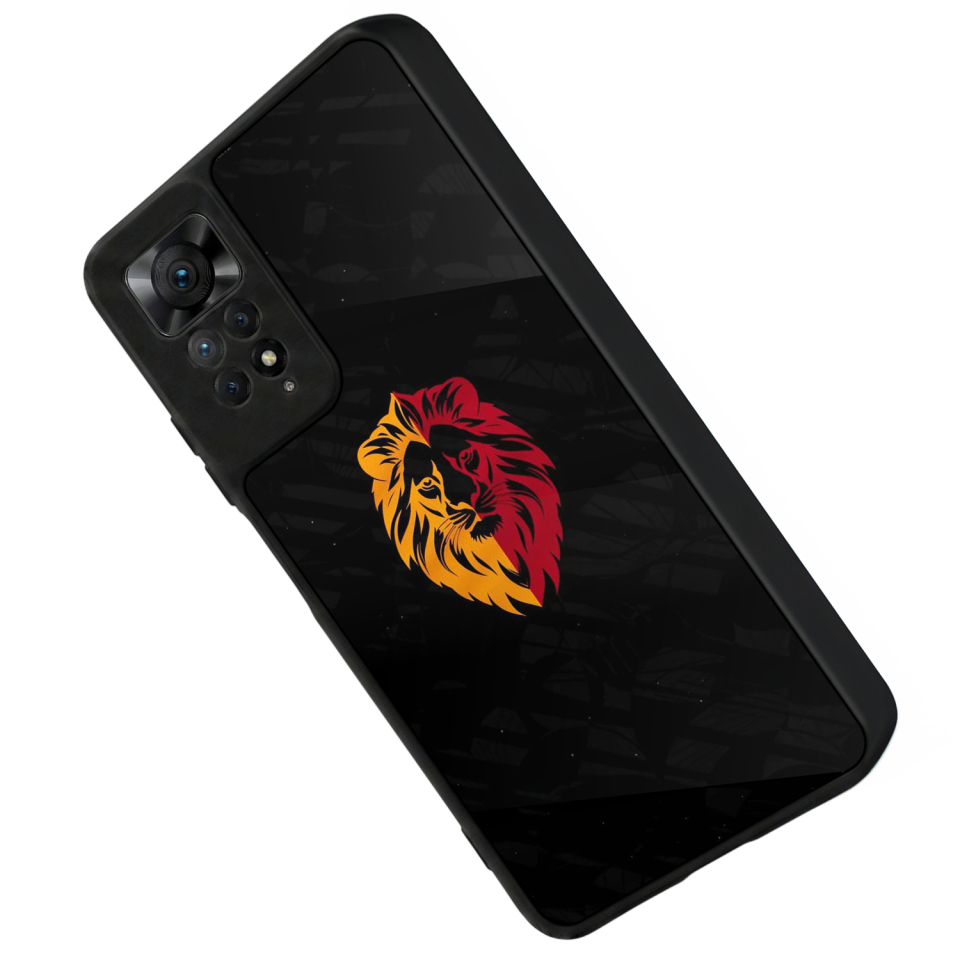 Xiaomi Redmi Note 11 Pro Uyumlu Aslan Tasarımlı Glossy Premium Kılıf