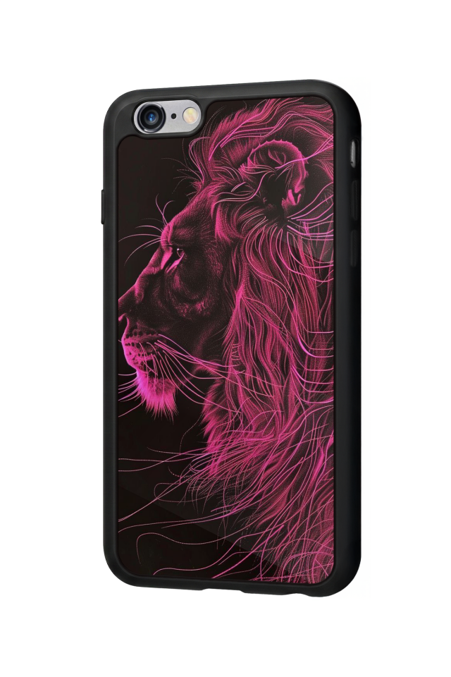 iPhone 6s Plus Uyumlu Aslan Tasarımlı Glossy Premium Kılıf
