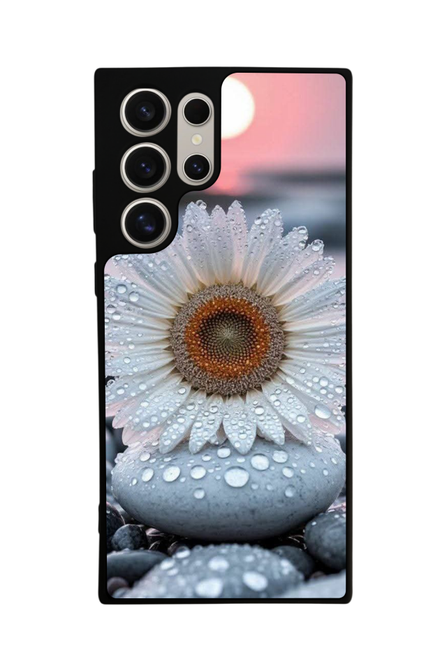 Samsung Galaxy S22 Ultra Uyumlu Cicek Tasarımlı Glossy Premium Kılıf