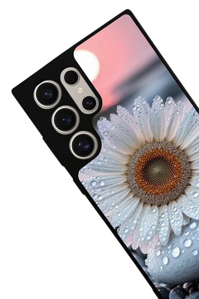 Samsung Galaxy S22 Ultra Uyumlu Cicek Tasarımlı Glossy Premium Kılıf